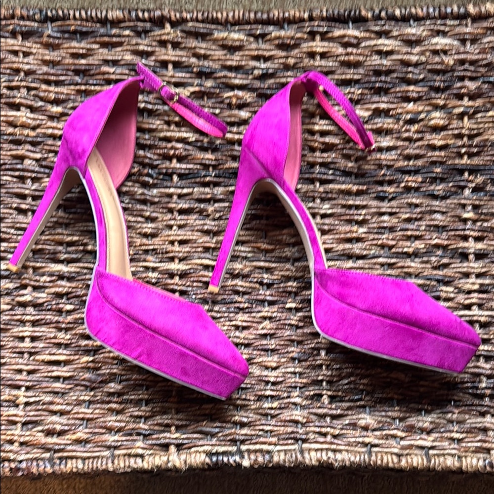 Shoe Dazzle Pink Platform Stiletto Heels Barely Worn!